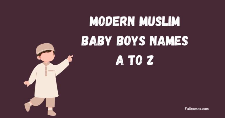 Modern Muslim Baby Boys Names A to Z